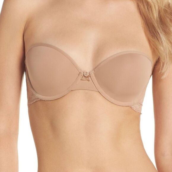 B.tempt'd strapless bra, nude, NWT - Picture 1 of 2